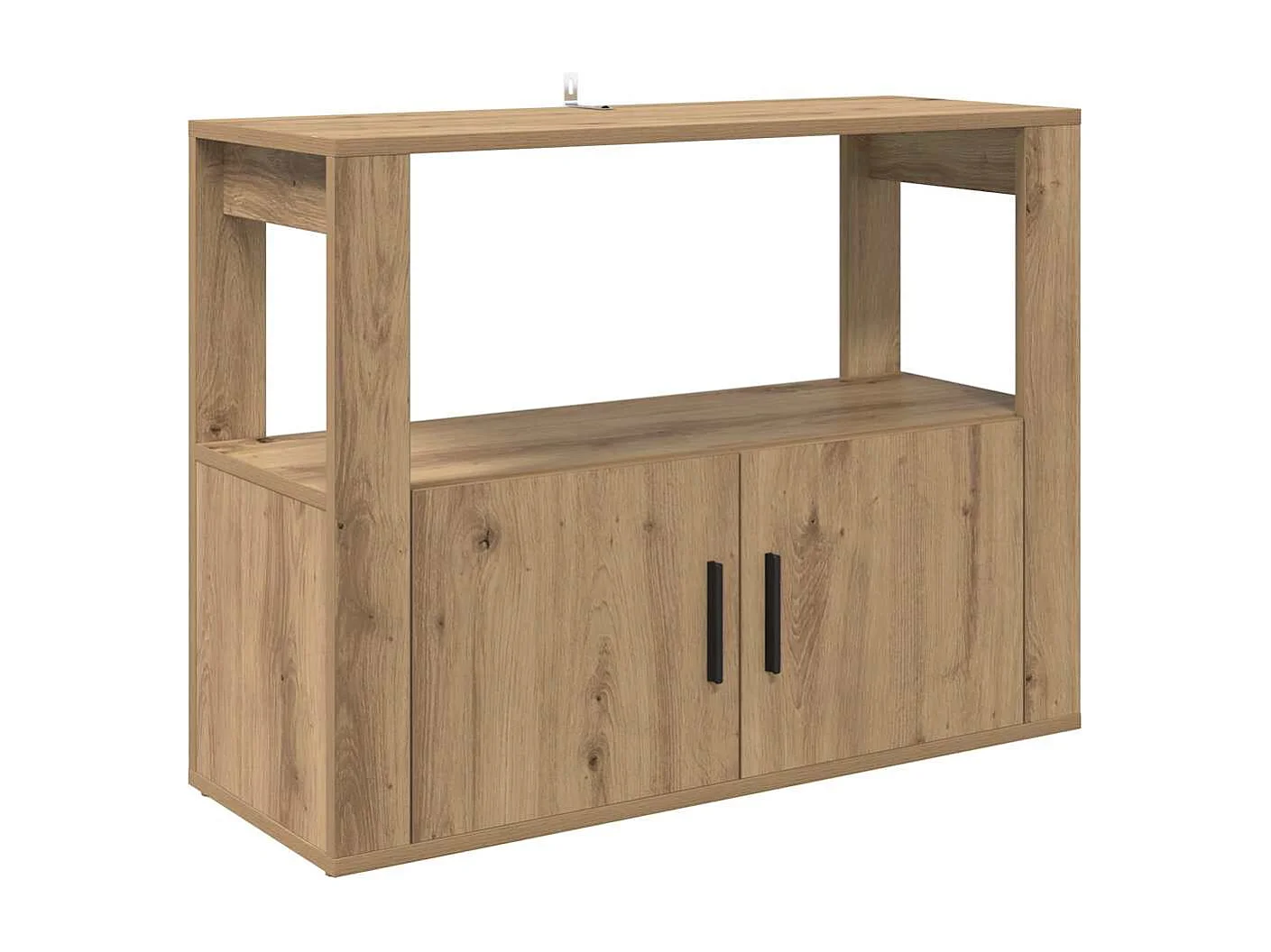 Aparador de roble artesanal 80 x 30 x 60 cm Madera de ingeniería