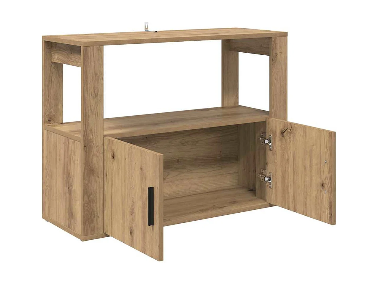 Aparador de roble artesanal 80 x 30 x 60 cm Madera de ingeniería