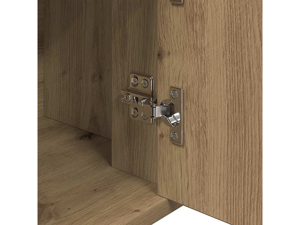 Aparador de roble artesanal 80 x 30 x 60 cm Madera de ingeniería