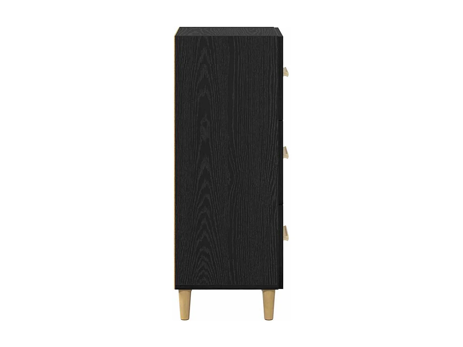 Buffet Chêne noir 34,5 x 34 x 90 cm Bois d'ingénierie