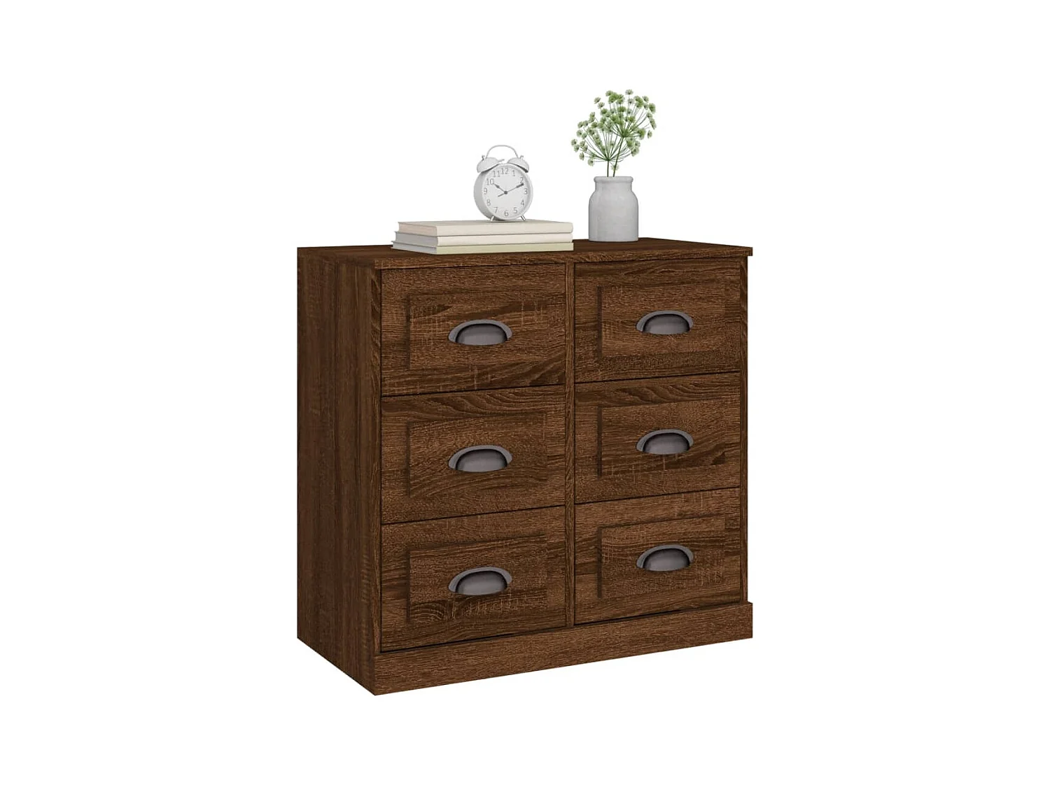Buffet chêne marron 70x35,5x67,5 cm Bois d'ingénierie