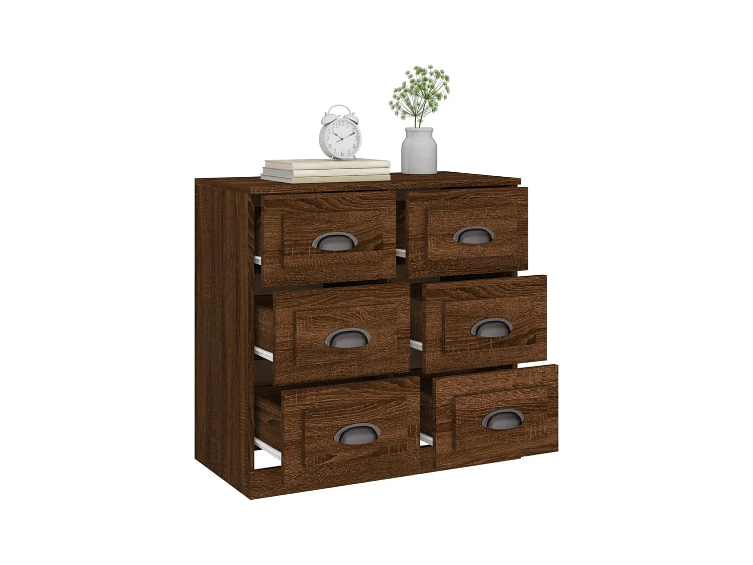 Buffet chêne marron 70x35,5x67,5 cm Bois d'ingénierie