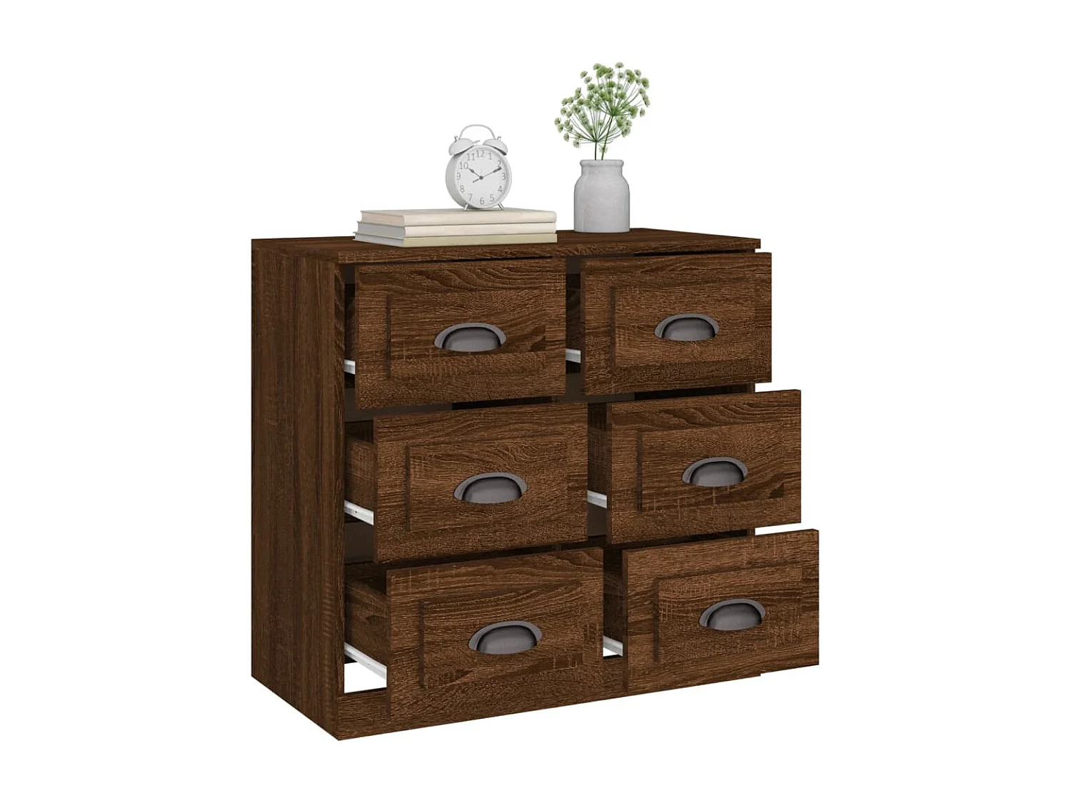 Buffet chêne marron 70x35,5x67,5 cm Bois d'ingénierie