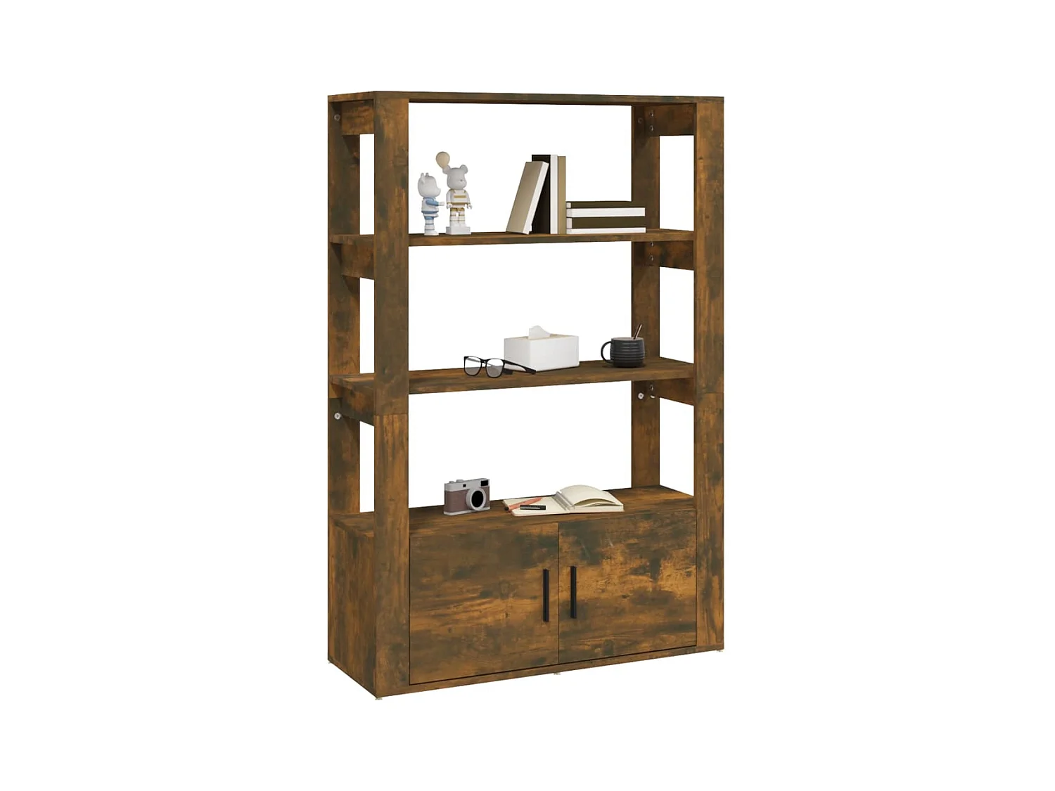 Gerookt Eiken Dressoir 80x30x119,5 cm Engineered Wood