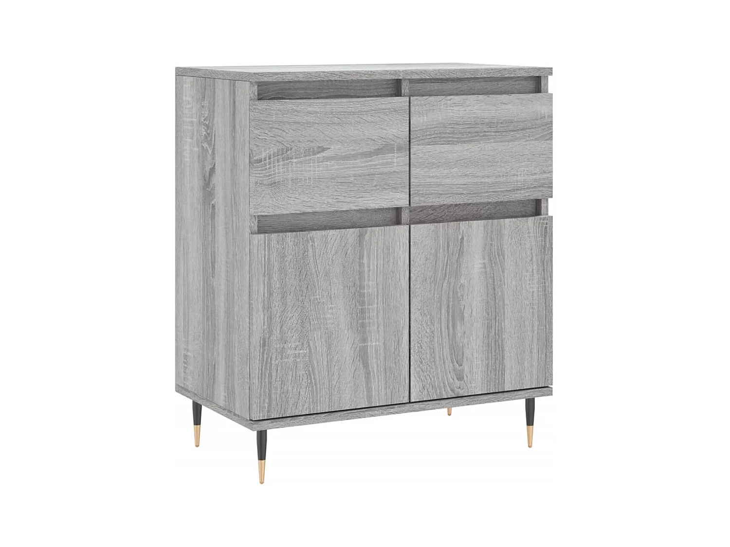 Credenza Sonoma grigia 60x35x70 cm Legno ingegnerizzato