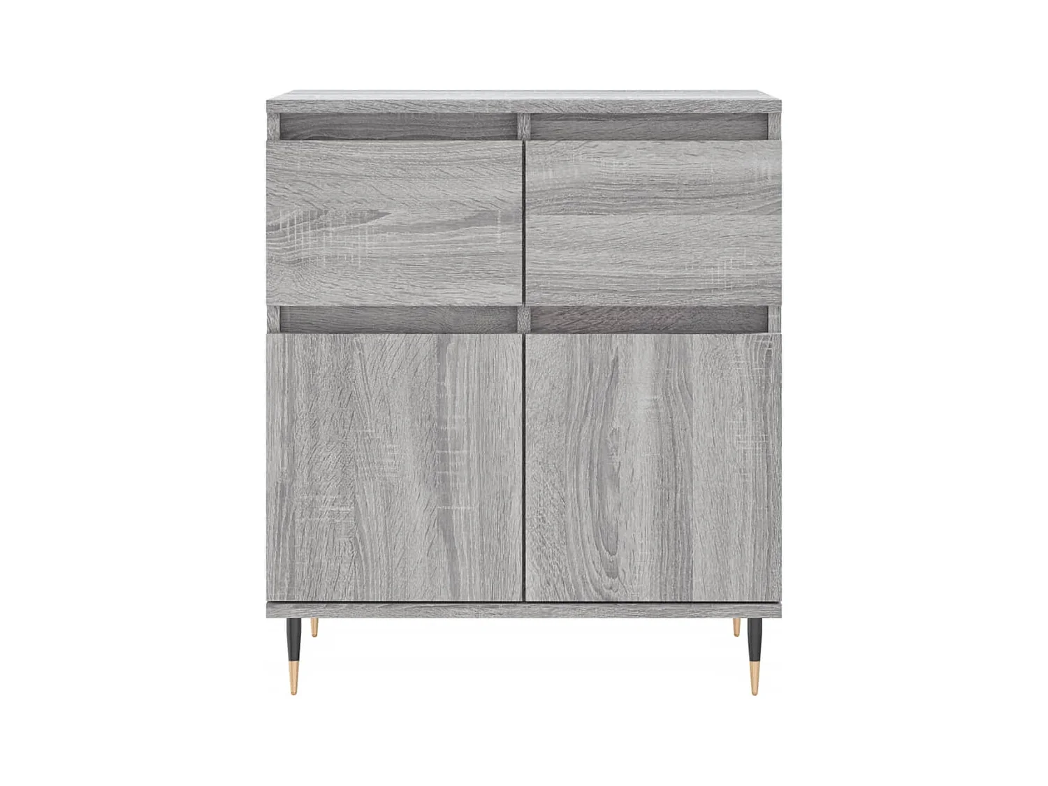 Credenza Sonoma grigia 60x35x70 cm Legno ingegnerizzato