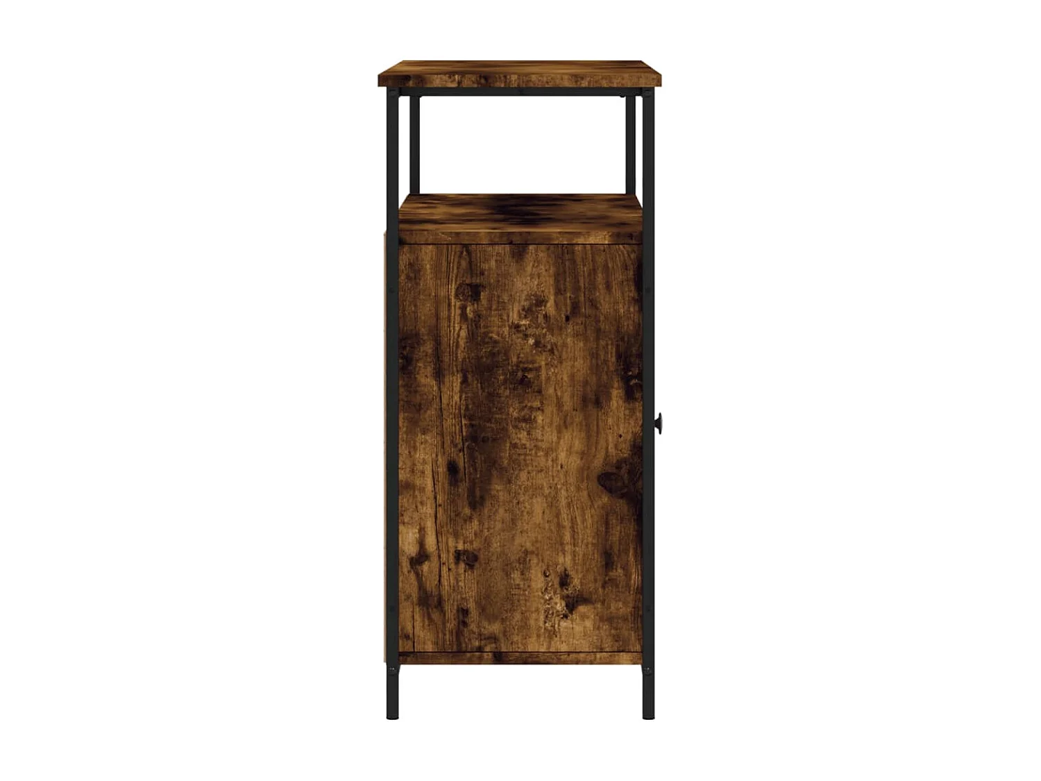 Buffet chêne fumé 100x35x80 cm bois d'ingénierie