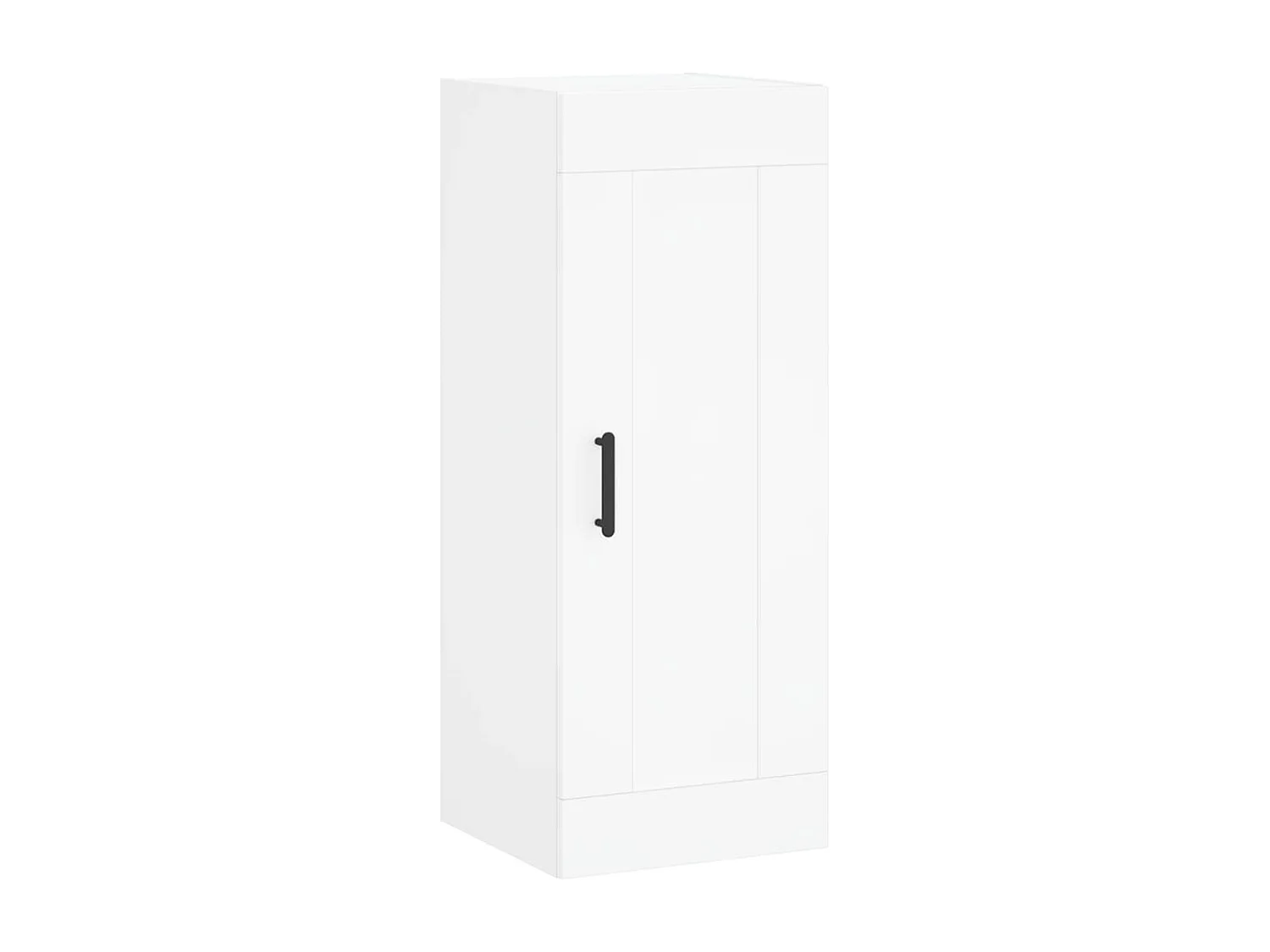 Buffet haut Blanc 34,5x34x180 cm Bois d'ingénierie