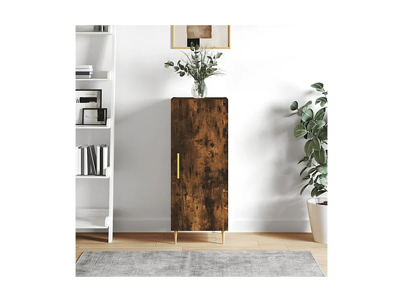 Gerookt Eiken Dressoir 34,5x34x90 cm Engineered Wood