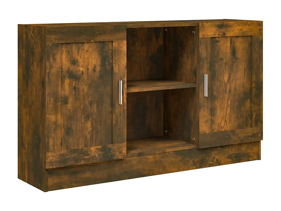 Buffet Chêne fumé 120x30,5x70 cm Bois d'ingénierie