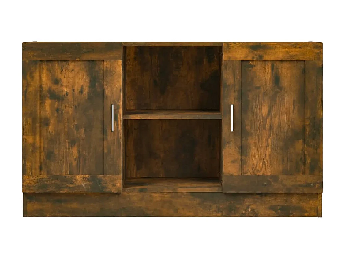 Buffet Chêne fumé 120x30,5x70 cm Bois d'ingénierie