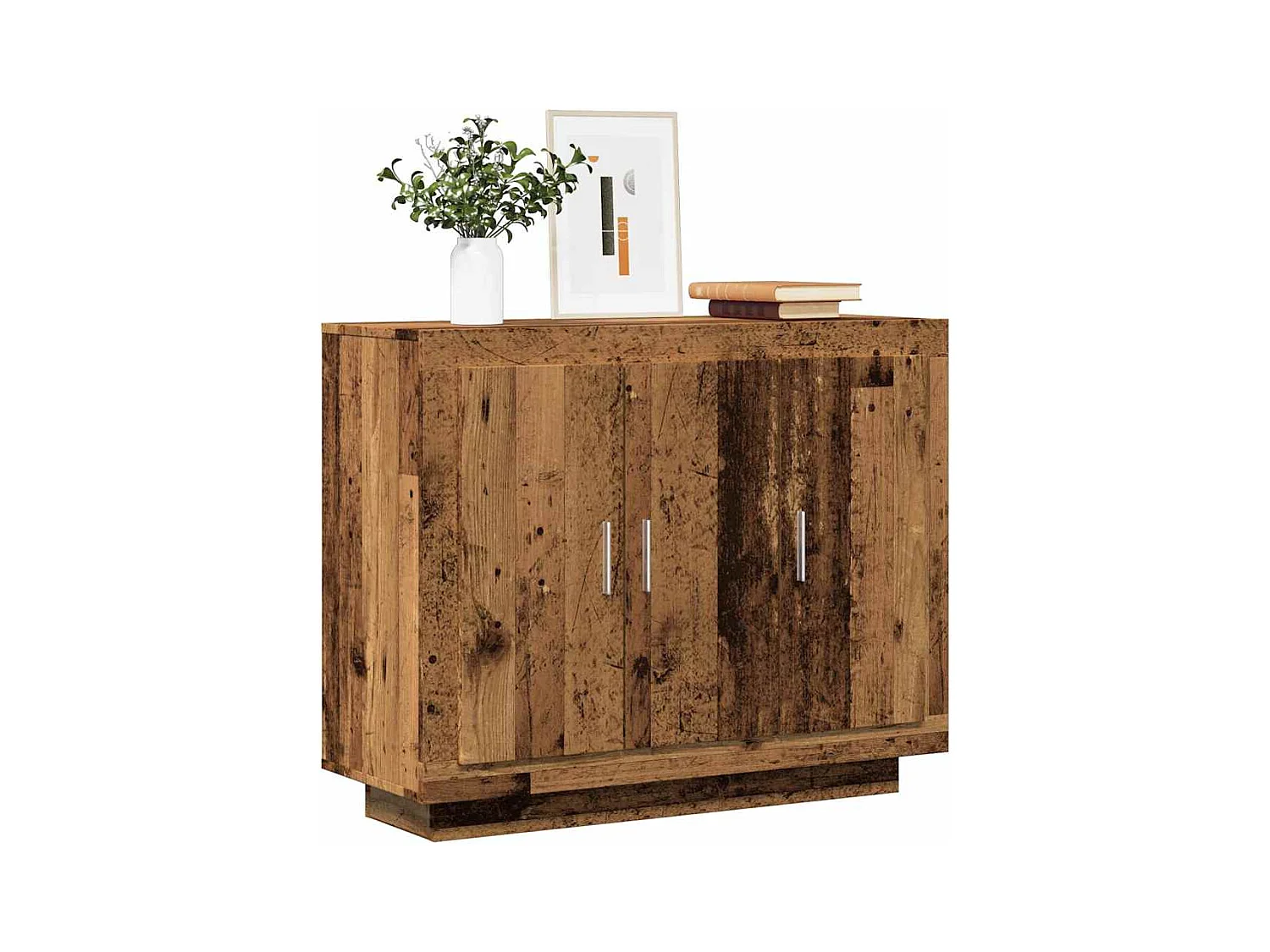 Buffet vieux bois 92x35x75 cm bois d'ingénierie