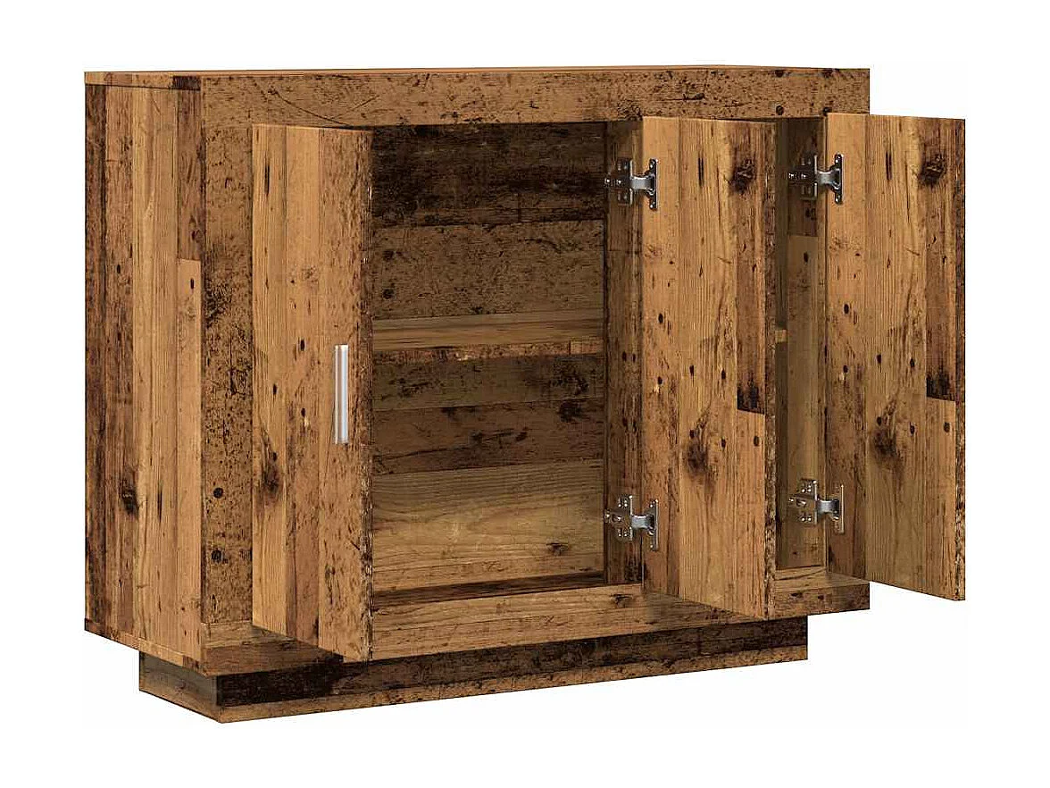 Buffet vieux bois 92x35x75 cm bois d'ingénierie