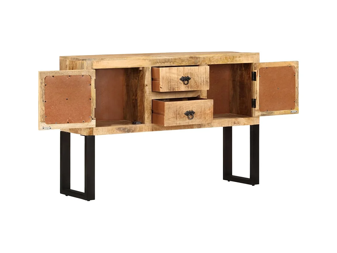 Buffet 110x30x74 cm Bois de manguier brut
