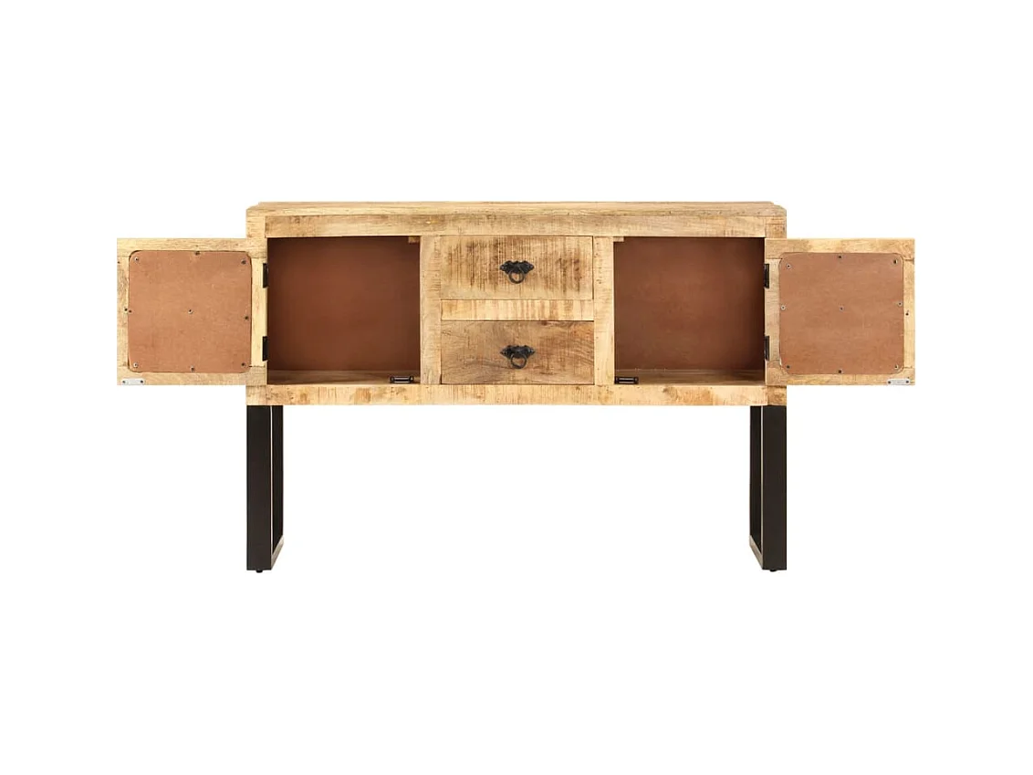 Buffet 110x30x74 cm Bois de manguier brut