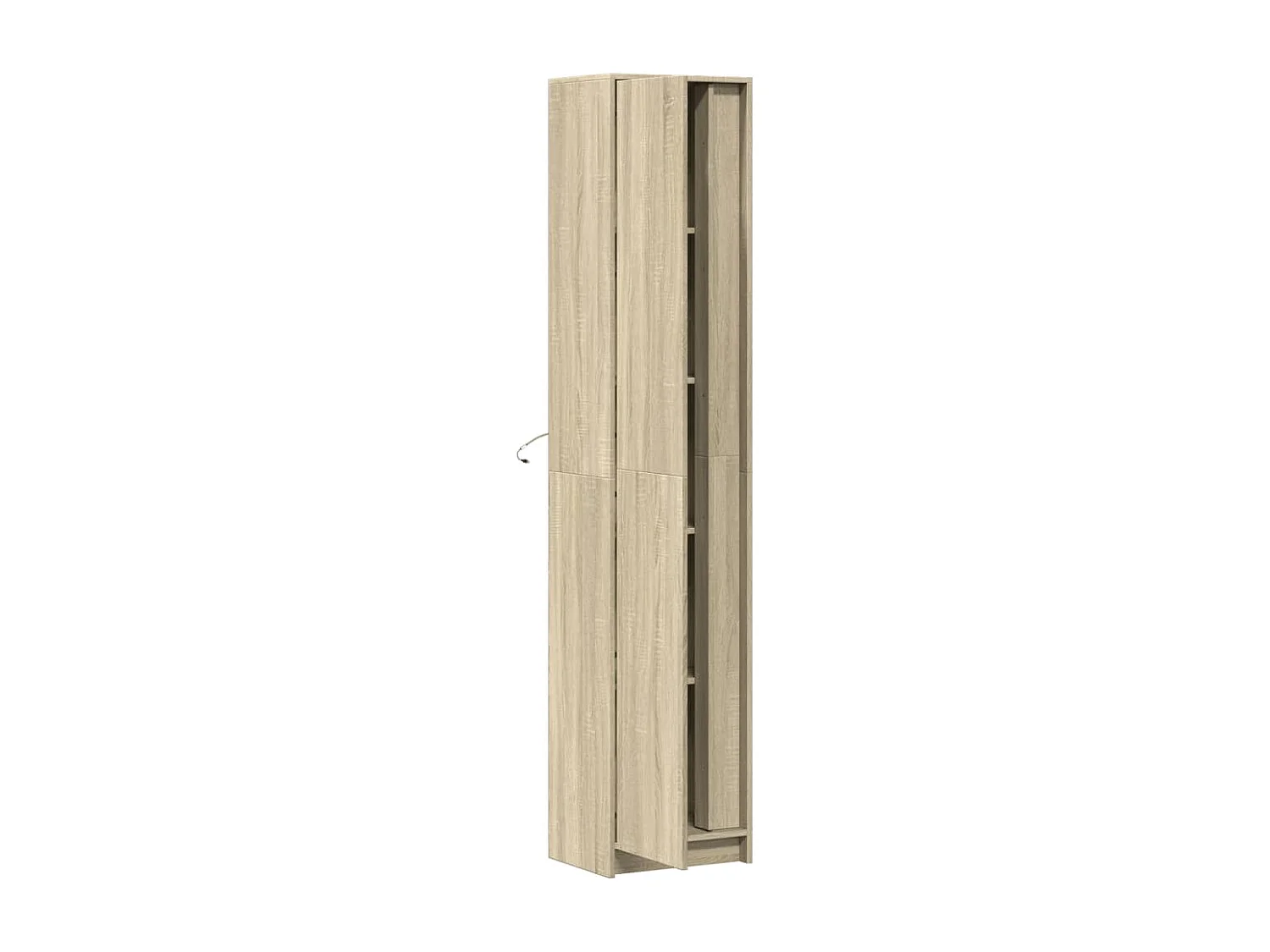 Hoog LED dressoir Sonoma eiken 41,5x32,5x200 cm bewerkt hout