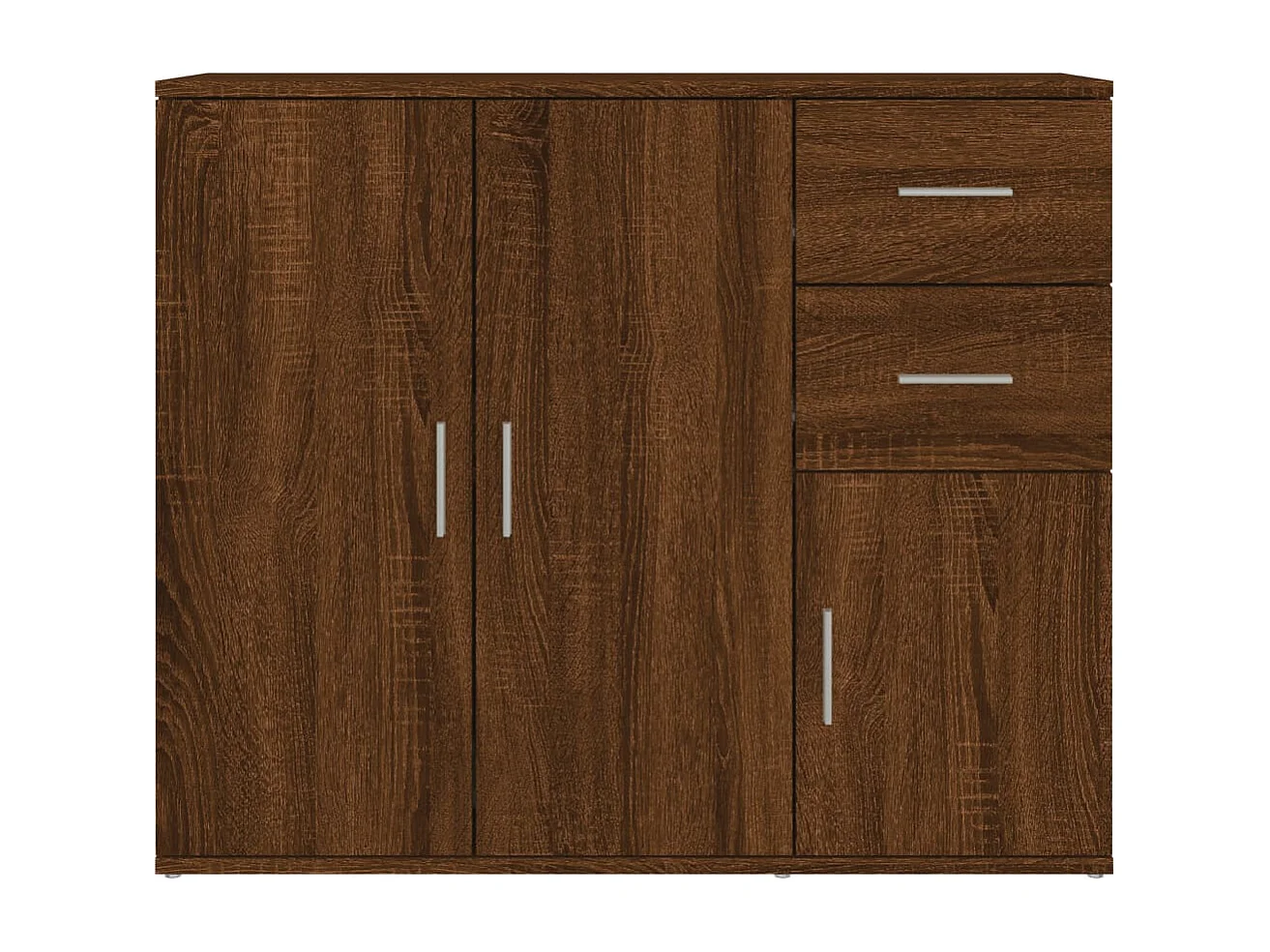 Buffet Chêne marron 91x29,5x75 cm Bois d'ingénierie