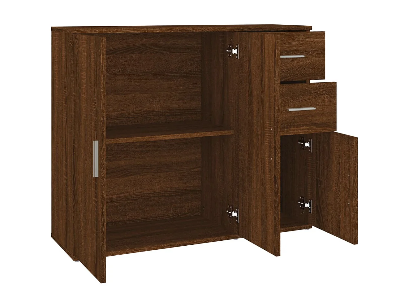 Buffet Chêne marron 91x29,5x75 cm Bois d'ingénierie