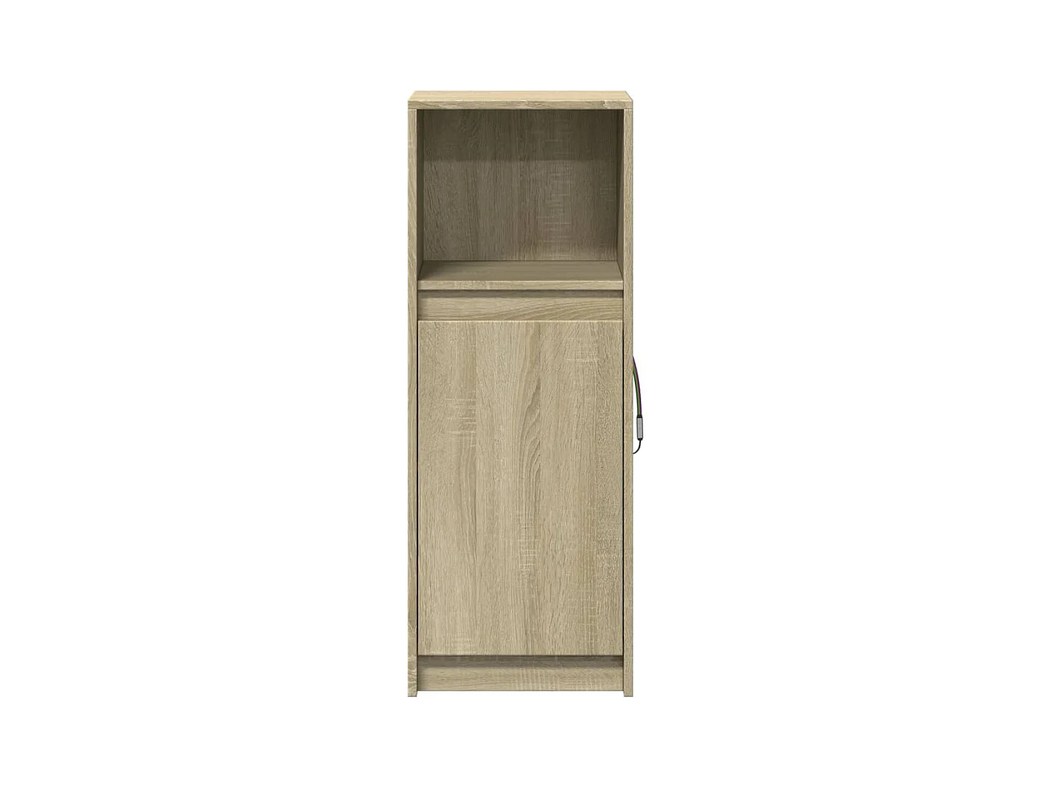 Buffet avec LED chêne sonoma 38x34x100 cm bois d'ingénierie