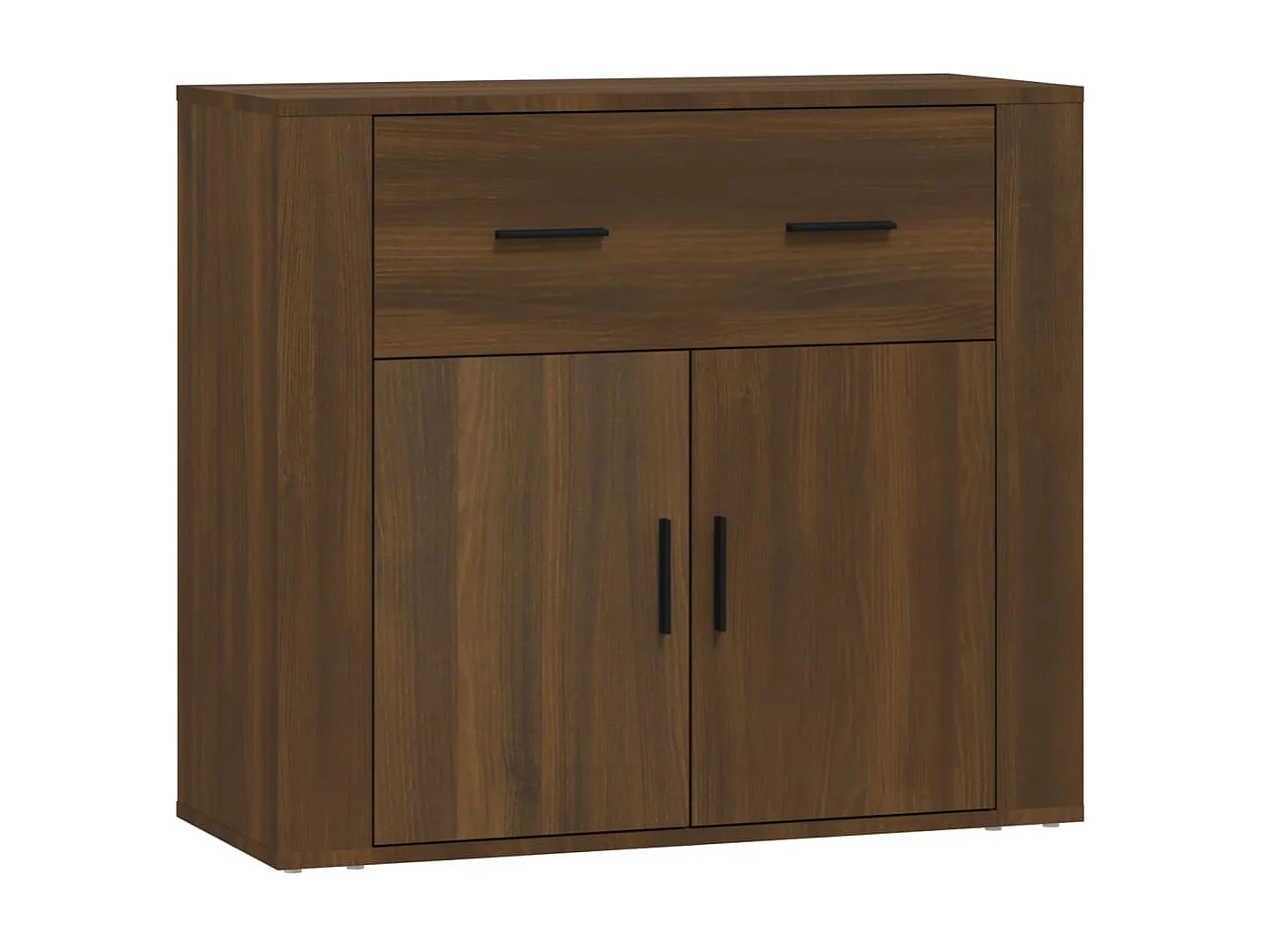 Credenza Rovere Marrone 80x33x70 cm Legno ingegnerizzato