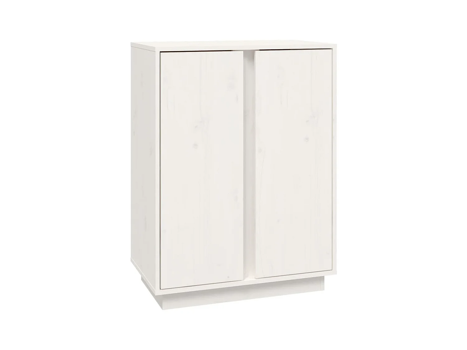 Buffet Blanc 60x35x80 cm Bois massif de pin