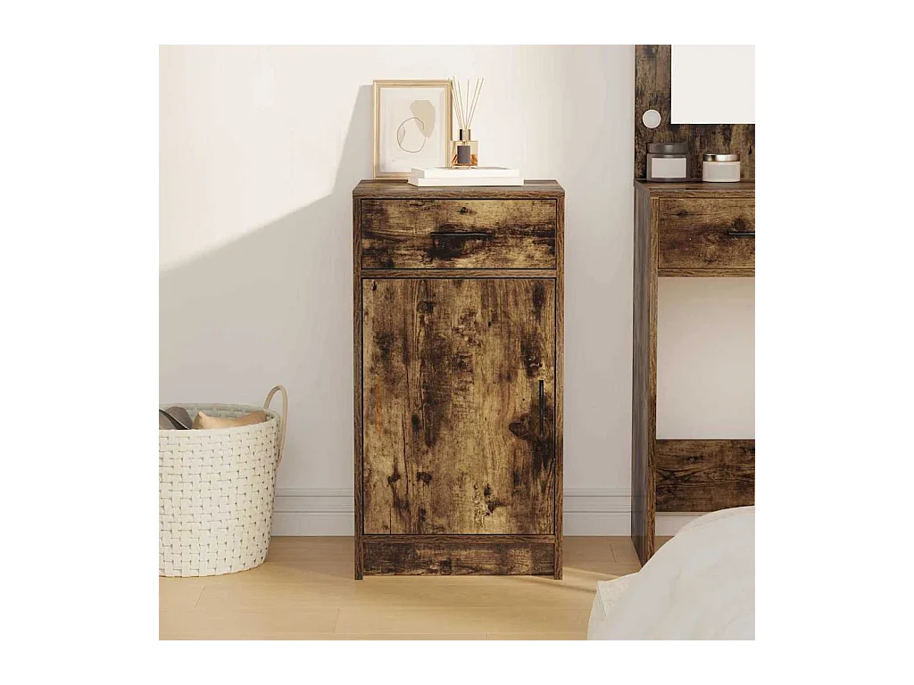 Buffet Chêne fumé 40 x 40.5 x 75 cm Bois d'ingénierie