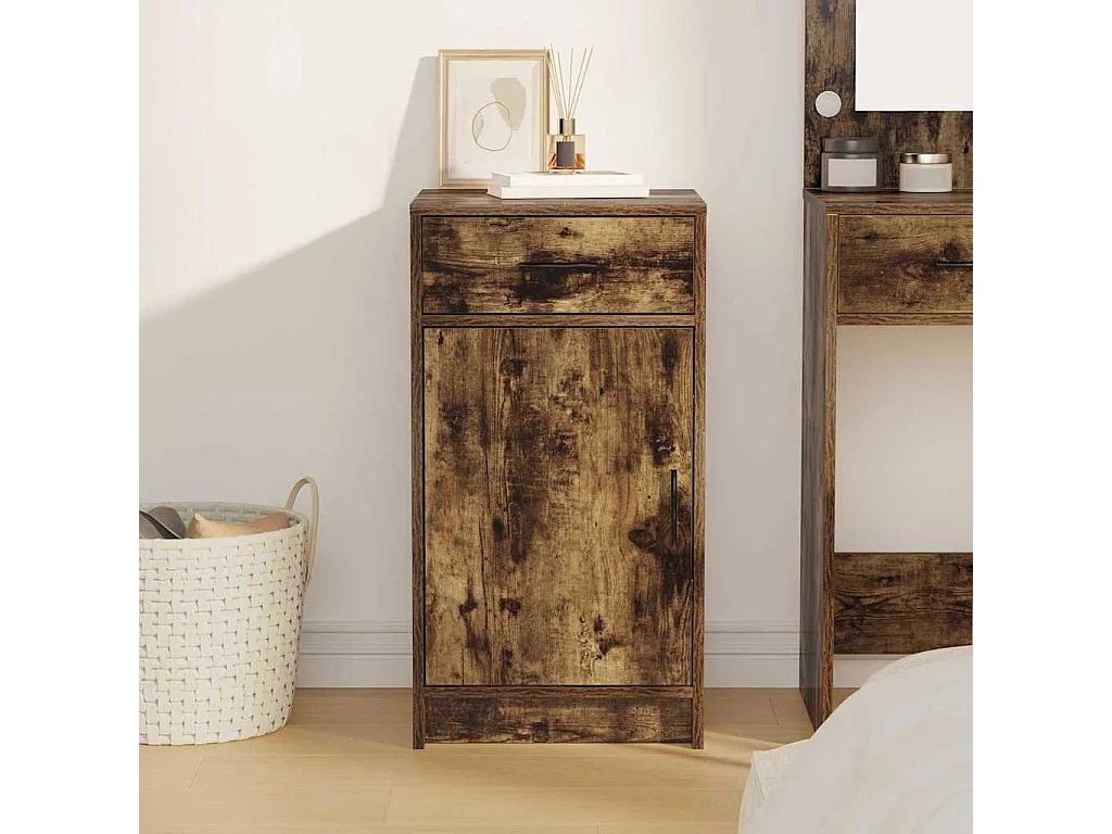 Buffet Chêne fumé 40 x 40.5 x 75 cm Bois d'ingénierie