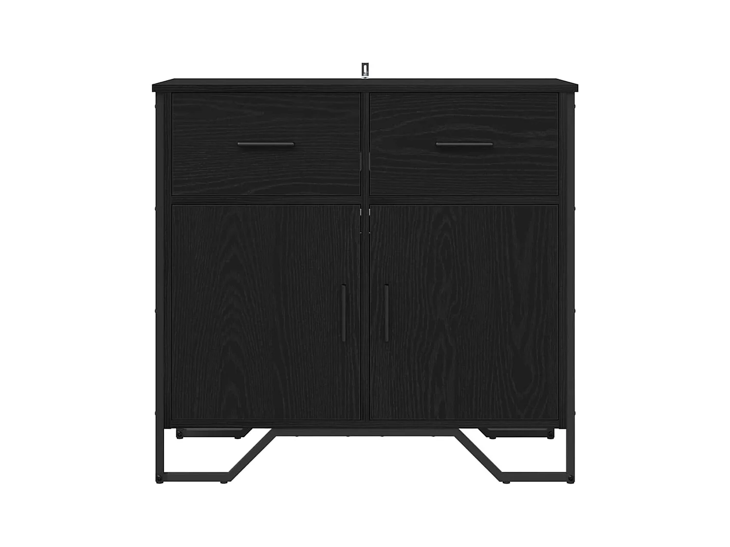 Buffet Chêne noir 79.5 x 35.5 x 74.5 cm Bois d'ingénierie