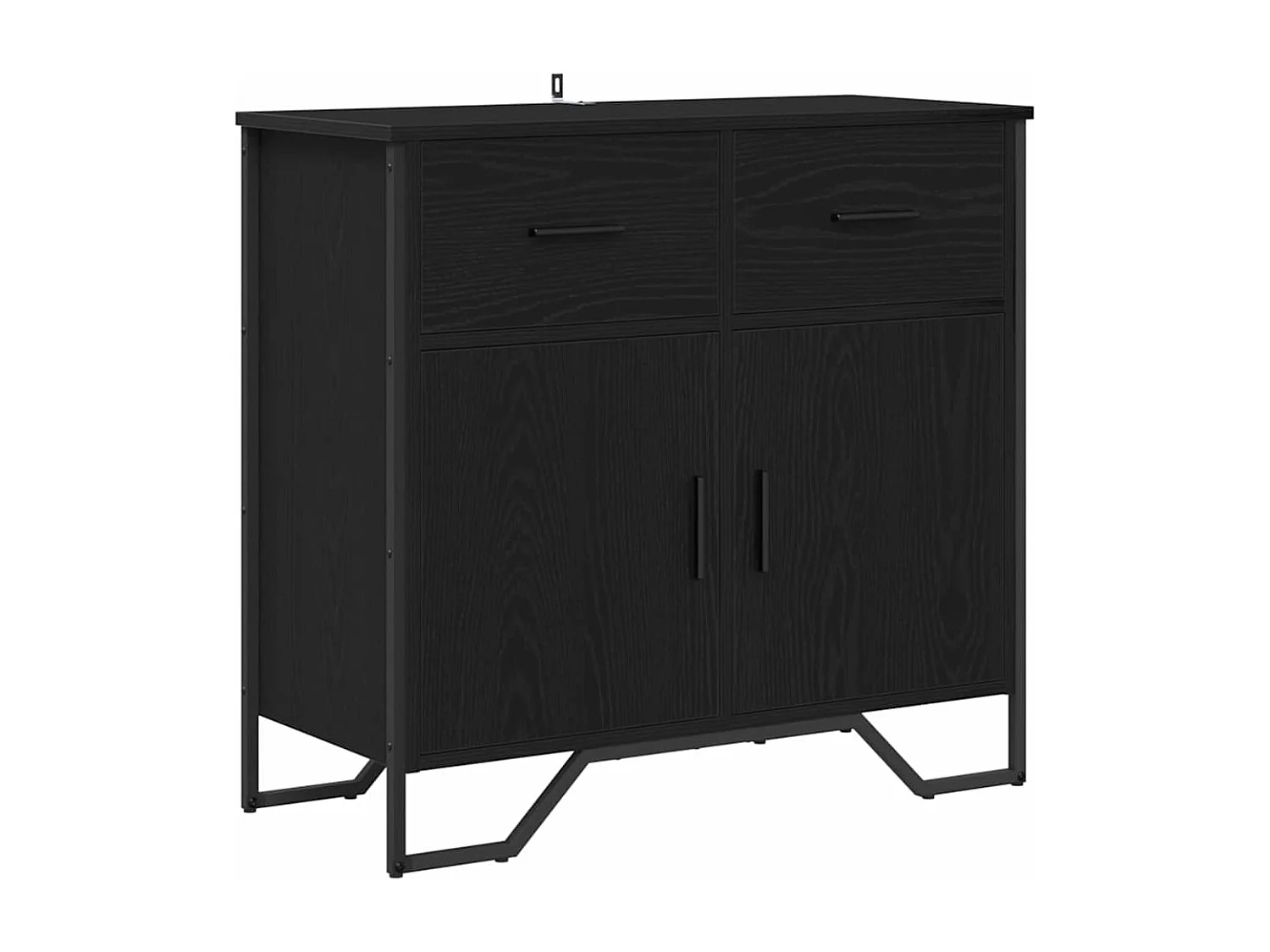 Buffet Chêne noir 79.5 x 35.5 x 74.5 cm Bois d'ingénierie