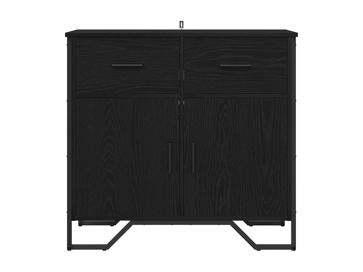 Buffet Chêne noir 79.5 x 35.5 x 74.5 cm Bois d'ingénierie