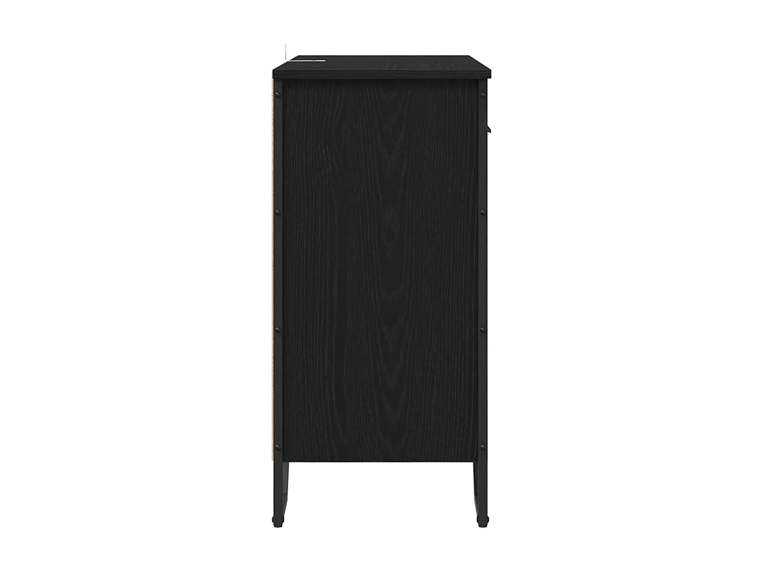 Buffet Chêne noir 79.5 x 35.5 x 74.5 cm Bois d'ingénierie