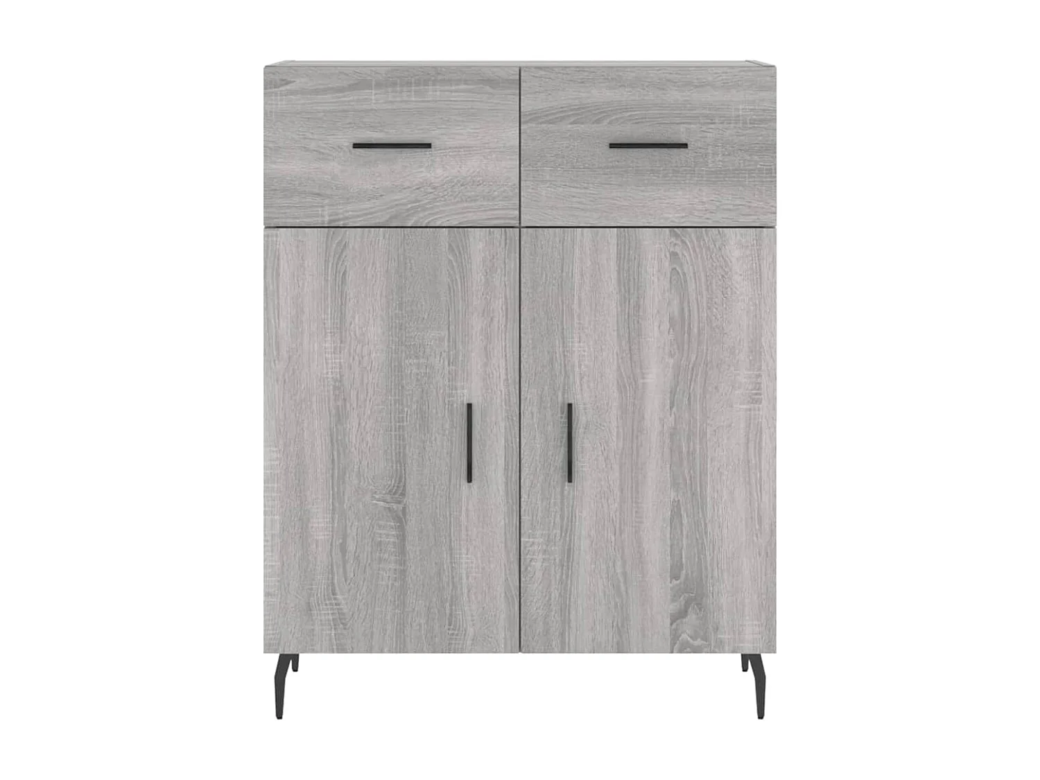 Aparador alto Sonoma gris 69,5x34x180 cm Madera de ingeniería