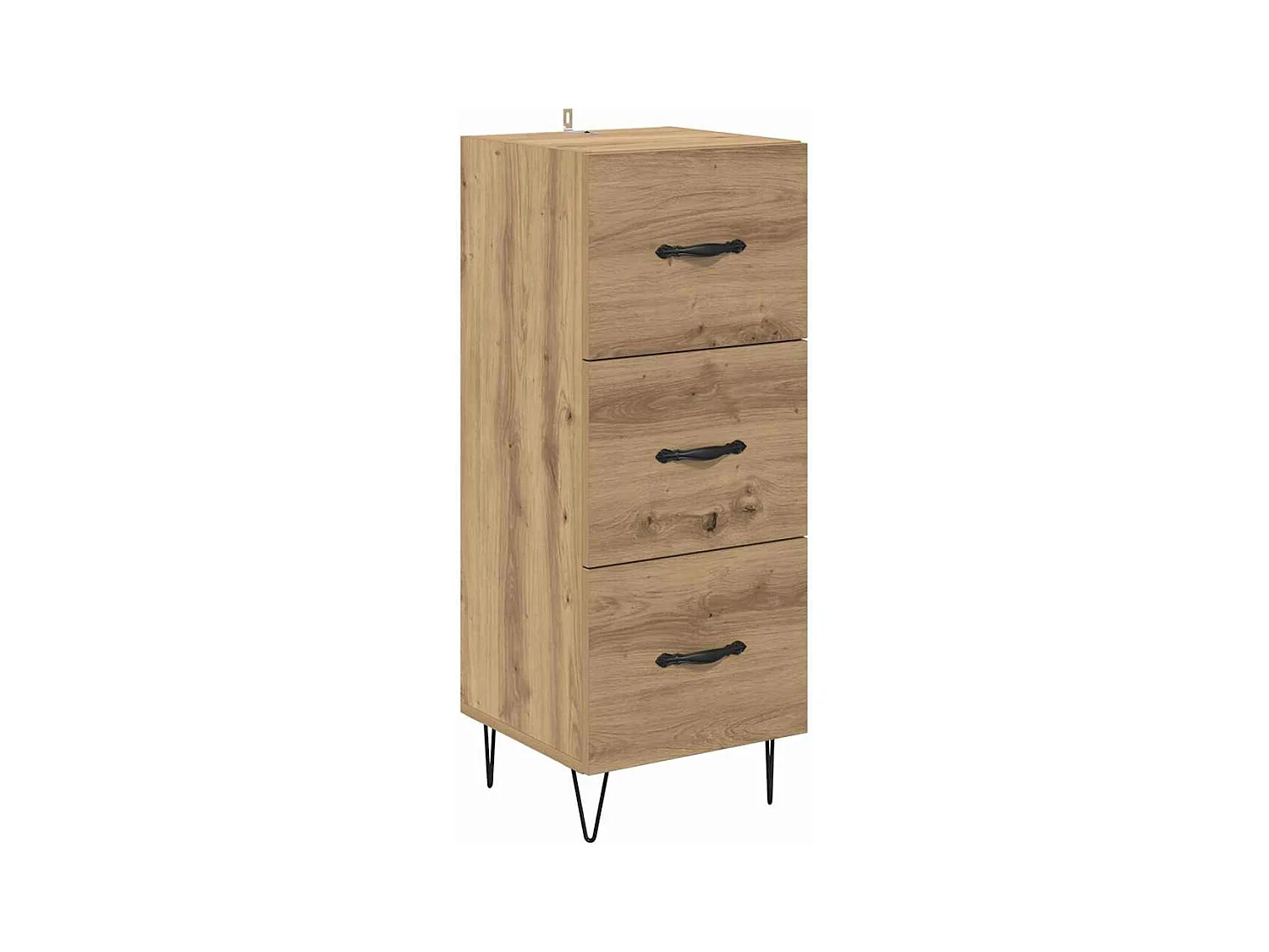 Buffet chêne artisanal 34 x 34,5 x 90 cm Bois d'ingénierie
