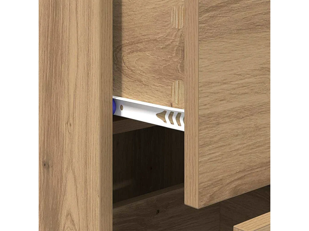 Buffet chêne artisanal 34 x 34,5 x 90 cm Bois d'ingénierie