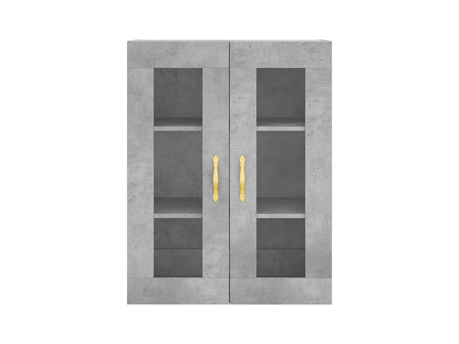 Hoge dressoir Betongrijs 69,5x34x180 cm Technisch hout