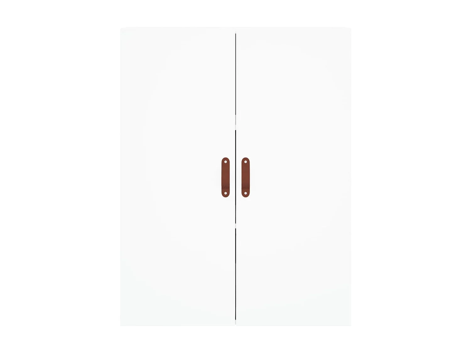 Wit hoog dressoir 69,5x34x180 cm Technisch hout