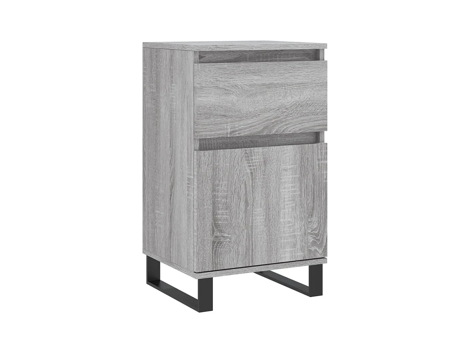 Dressoirs 2 stuks sonoma grijs 40x35x70 cm bewerkt hout