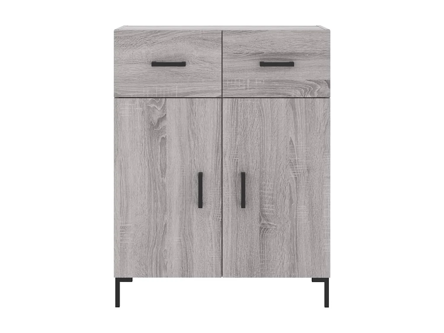 Sonoma hoog dressoir grijs 69,5x34x180 cm Technisch hout