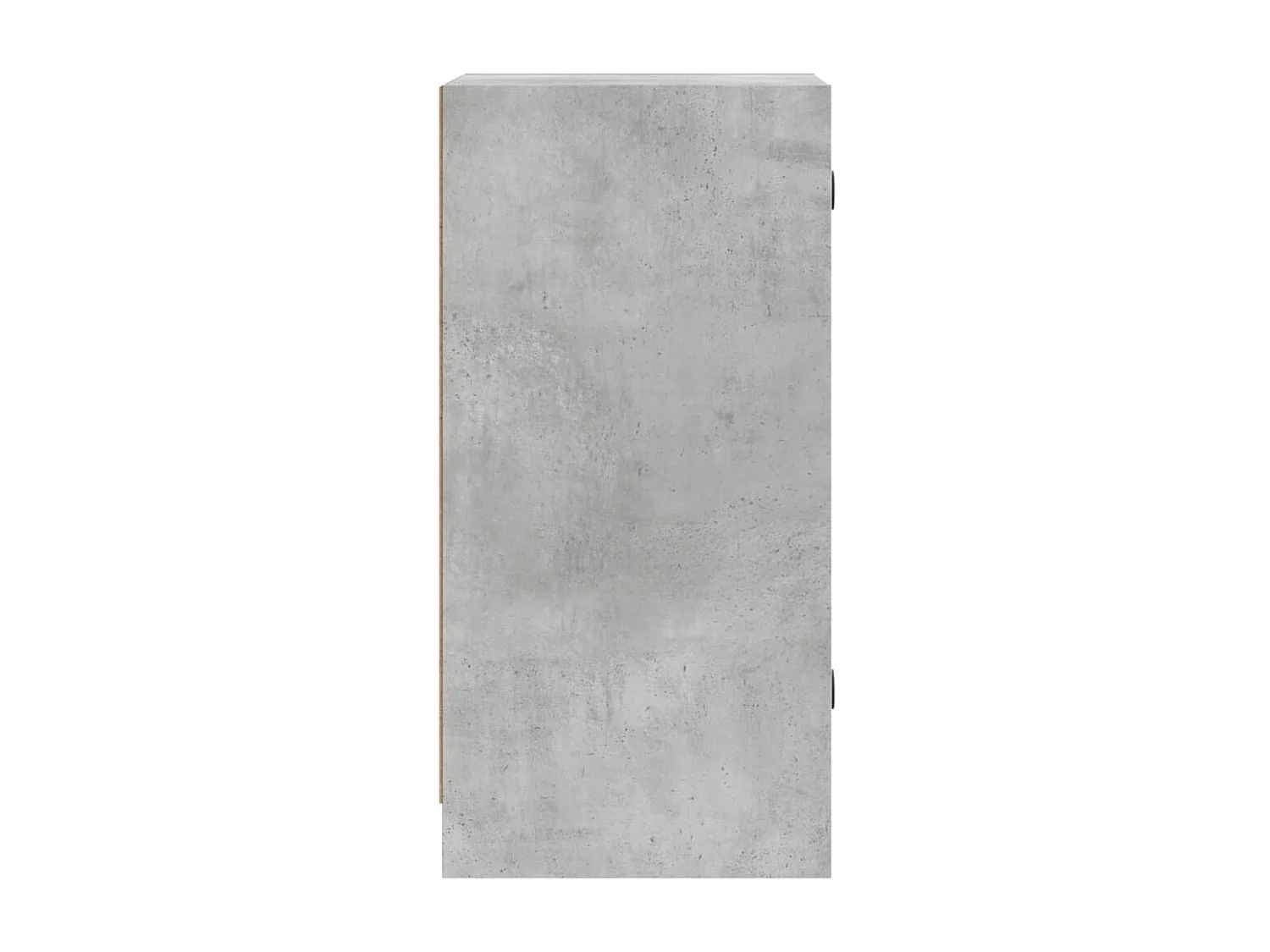 Armoire latérale avec portes en verre gris béton 35x37x75,5 cm