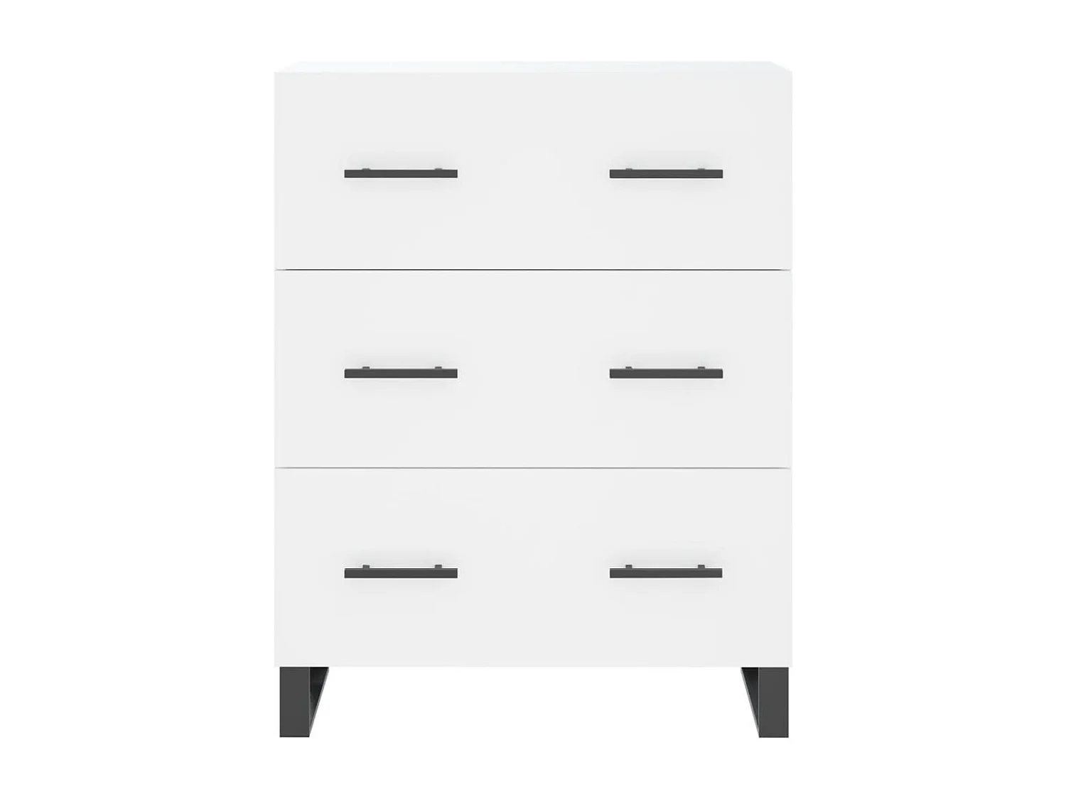 Credenza alta bianca 69,5x34x180 cm Legno ingegnerizzato