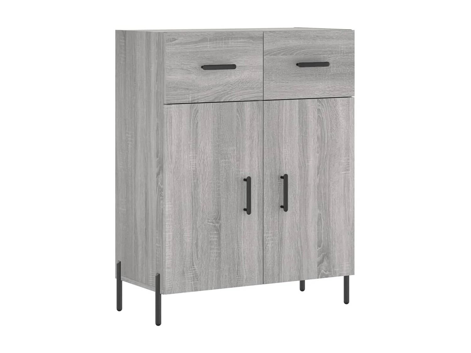 Sonoma hoog dressoir grijs 69,5x34x180 cm Technisch hout