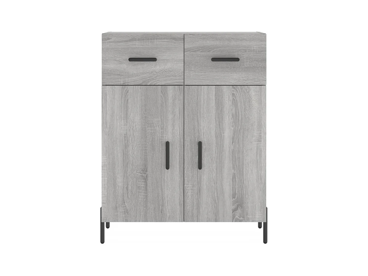 Sonoma hoog dressoir grijs 69,5x34x180 cm Technisch hout