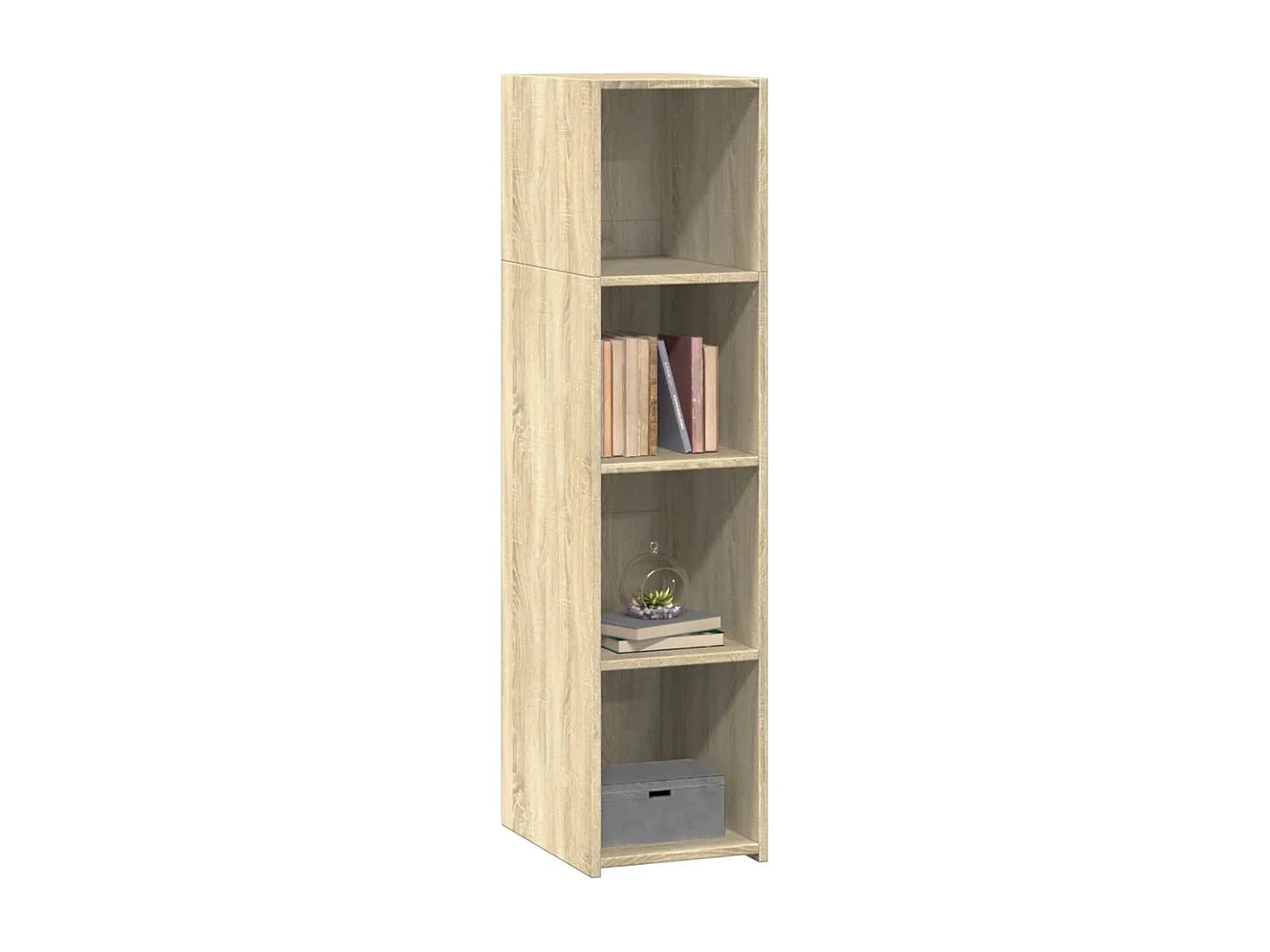 Sonoma eiken dressoir 30x41x124 cm bewerkt hout