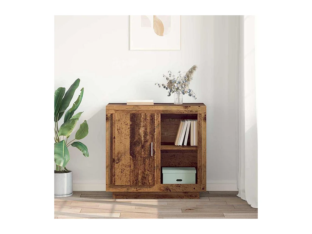 Credenza in legno antico 40 x 80 x 75 cm Legno ingegnerizzato