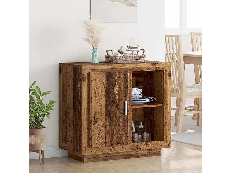 Credenza in legno antico 40 x 80 x 75 cm Legno ingegnerizzato