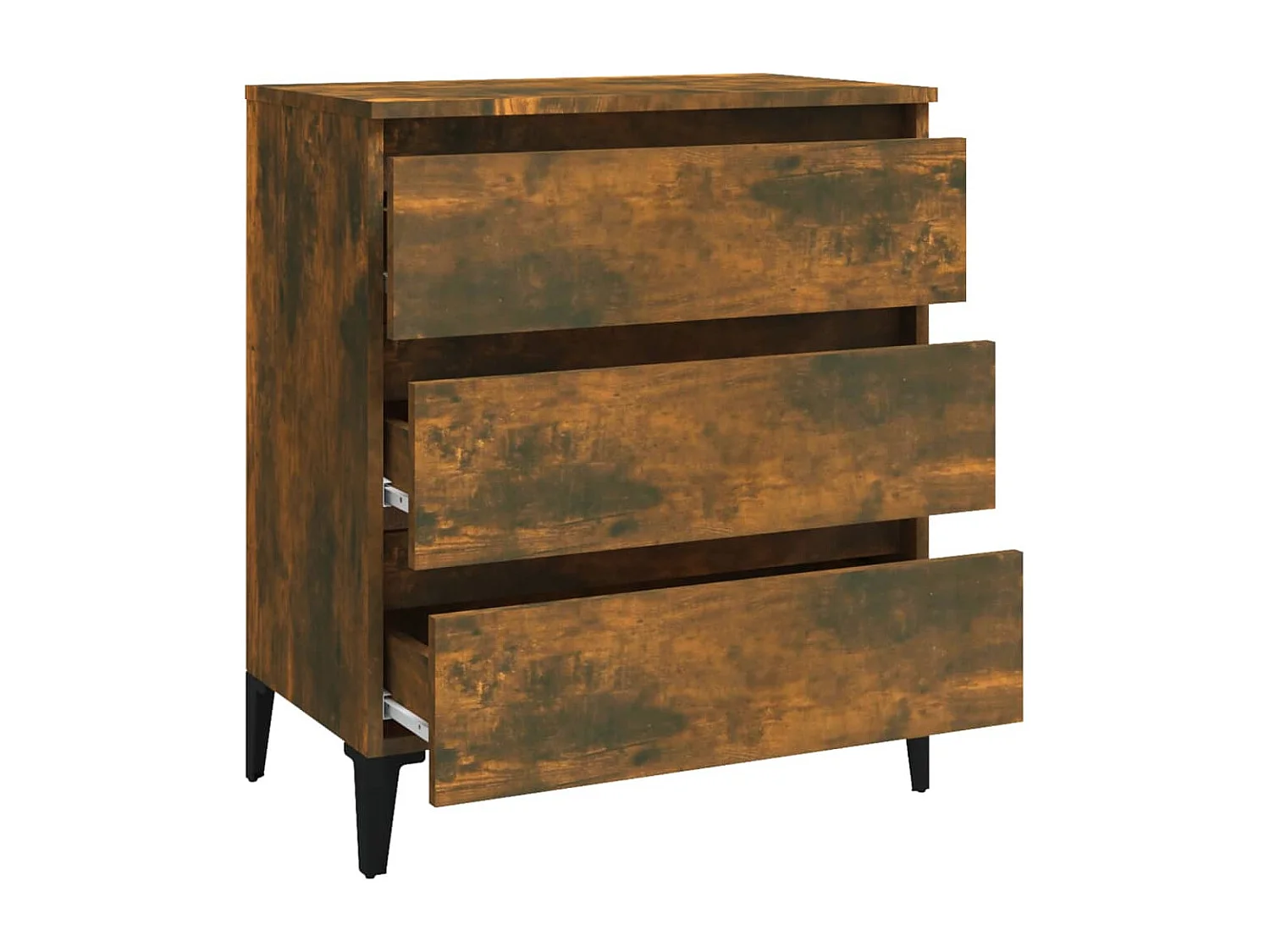 Buffet Chêne fumé 60x35x69 cm Bois d'ingénierie