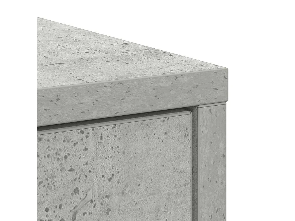 Buffet avec tiroirs et portes gris béton 70,5x34x74,5 cm