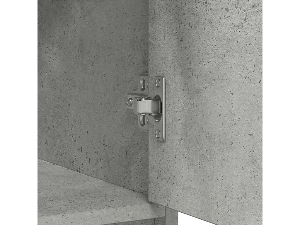 Buffet avec tiroirs et portes gris béton 70,5x34x74,5 cm