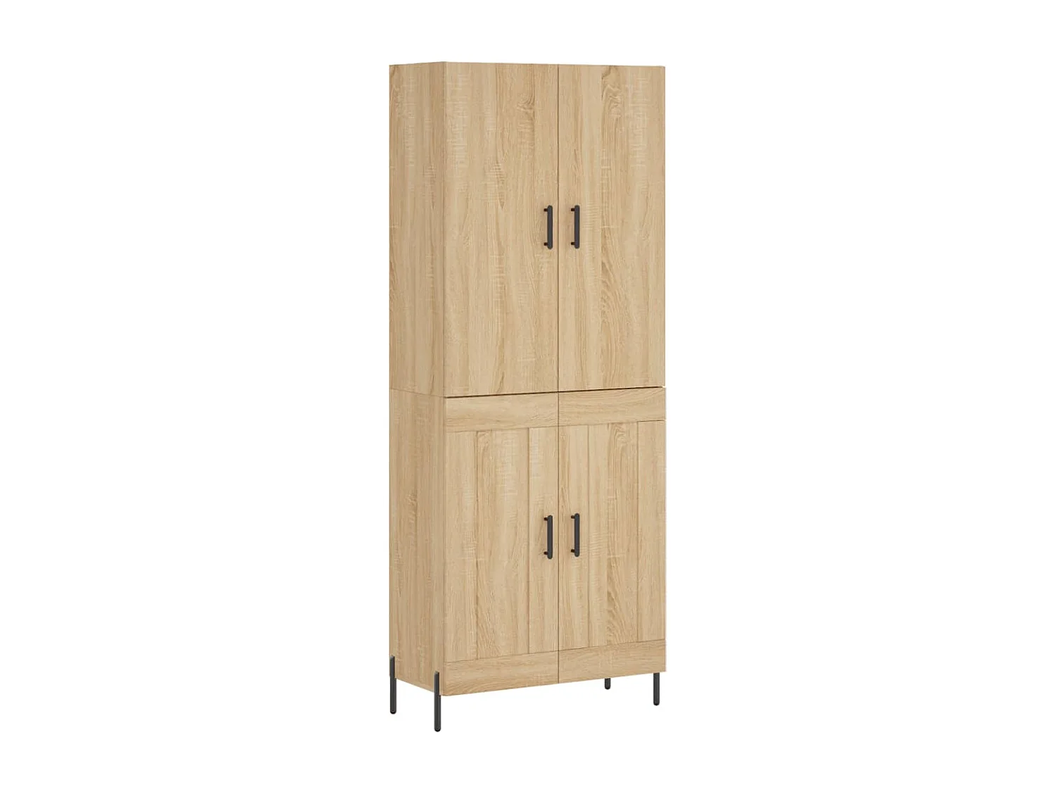 Hoog dressoir Sonoma eiken 69,5x34x180 cm Technisch hout