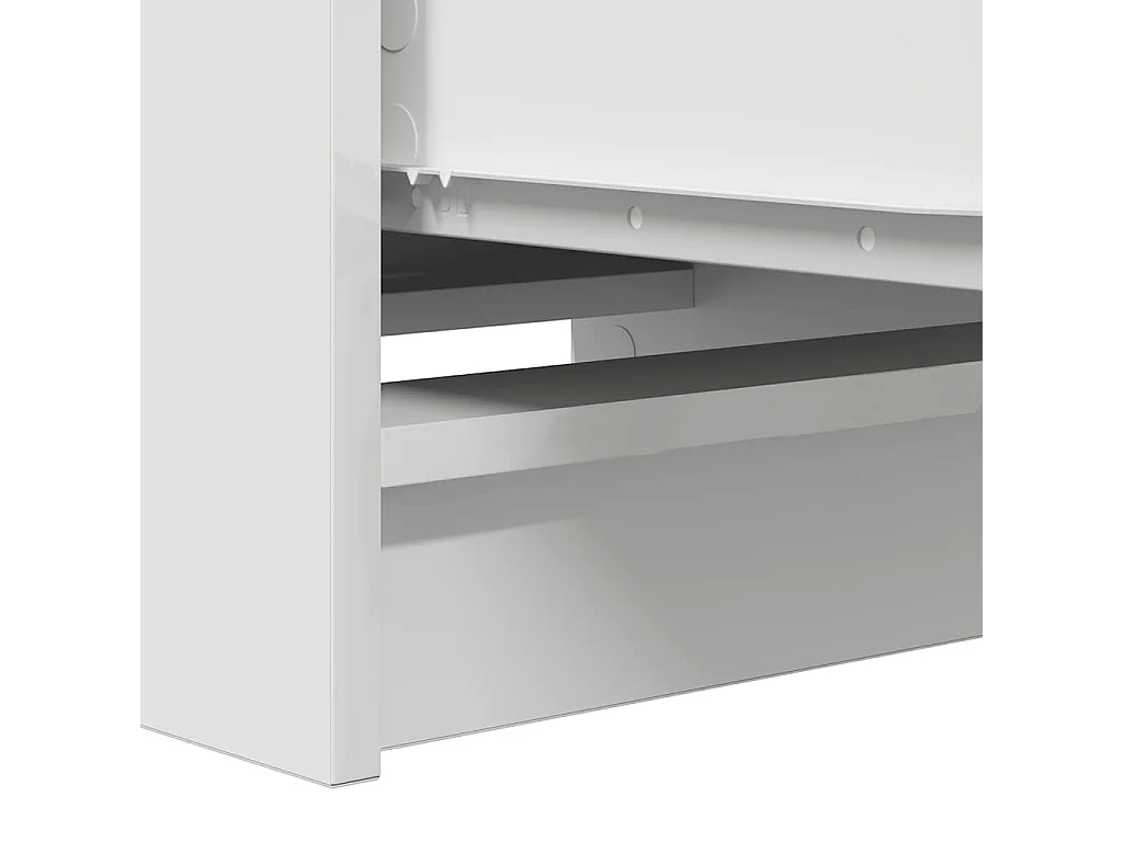 Buffet blanc 37,5x35x99 cm bois d'ingénierie